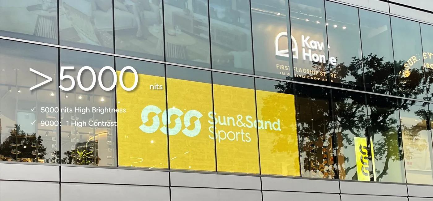 CVdesign SV — over 5000 nits high brightness facade in daylight