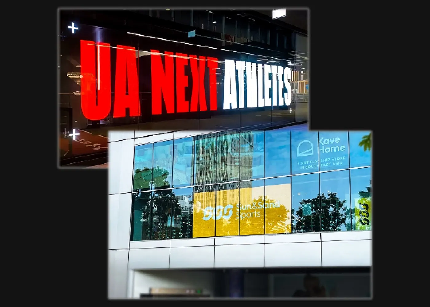 CVdesign SV — transparent LED on retail and brand facades