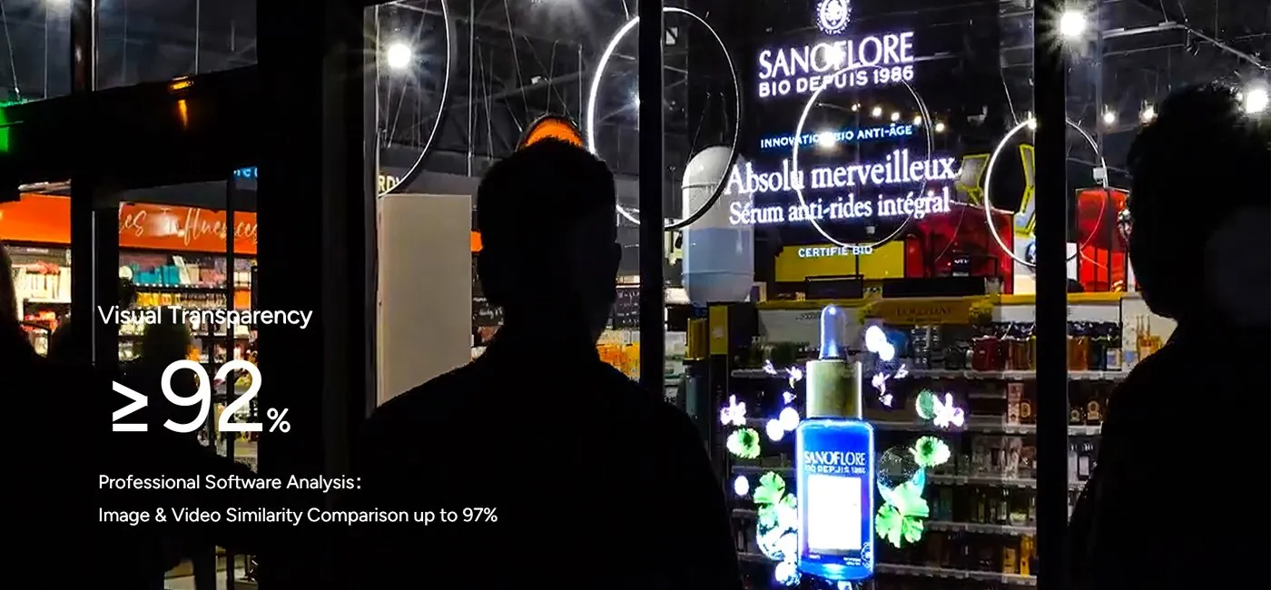 CVdesign SV — high visual transparency, see-through retail window