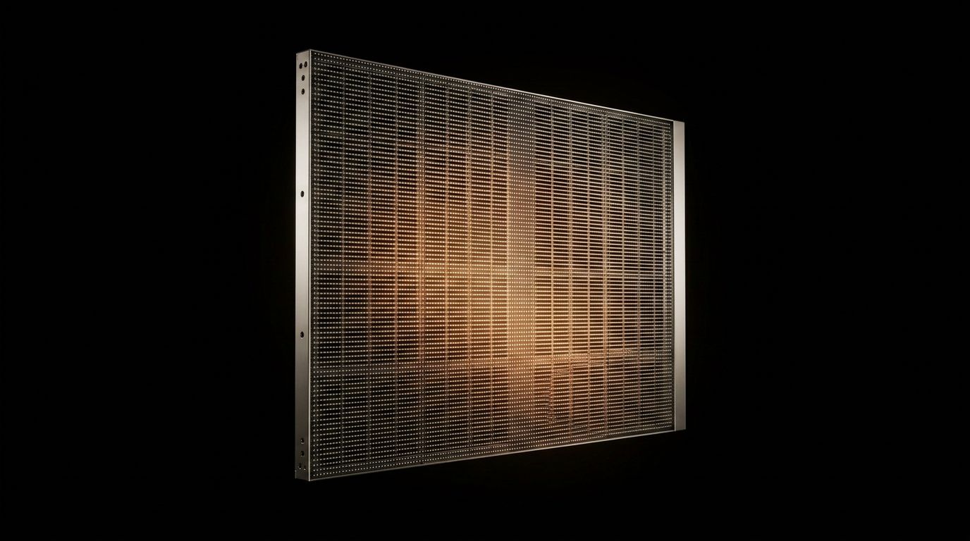 Mesh transparent LED panel — product view
