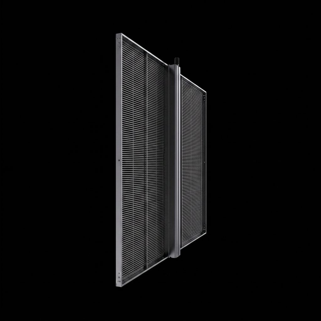 Mesh LED slim profile side view
